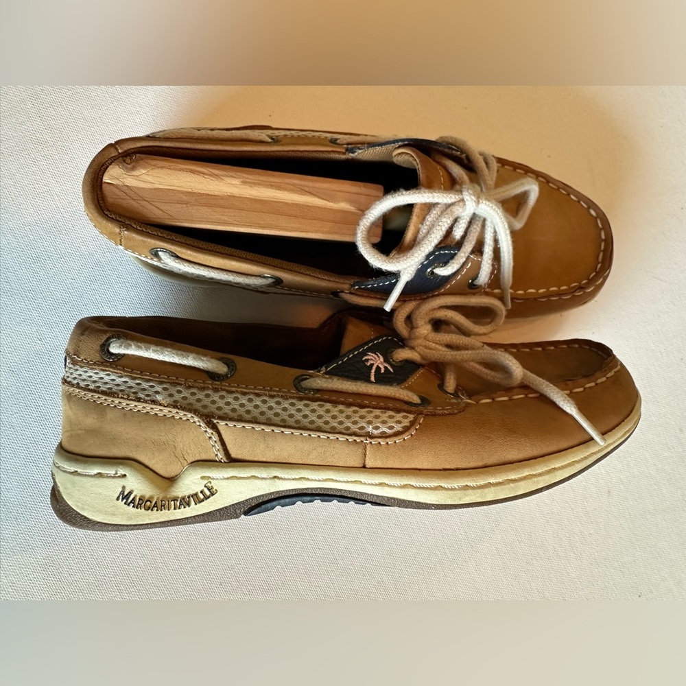 Womens Margaritaville boat shoes.